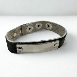 Textured Camouflage Snap Bracelet Adjustable Military Style Cuff Unisex